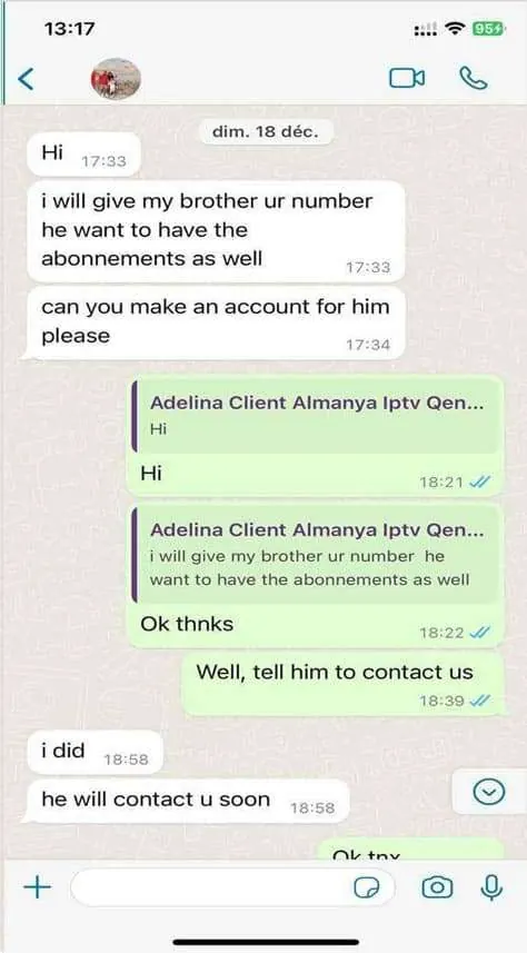MIPTV4K customer review on WhatsApp 4